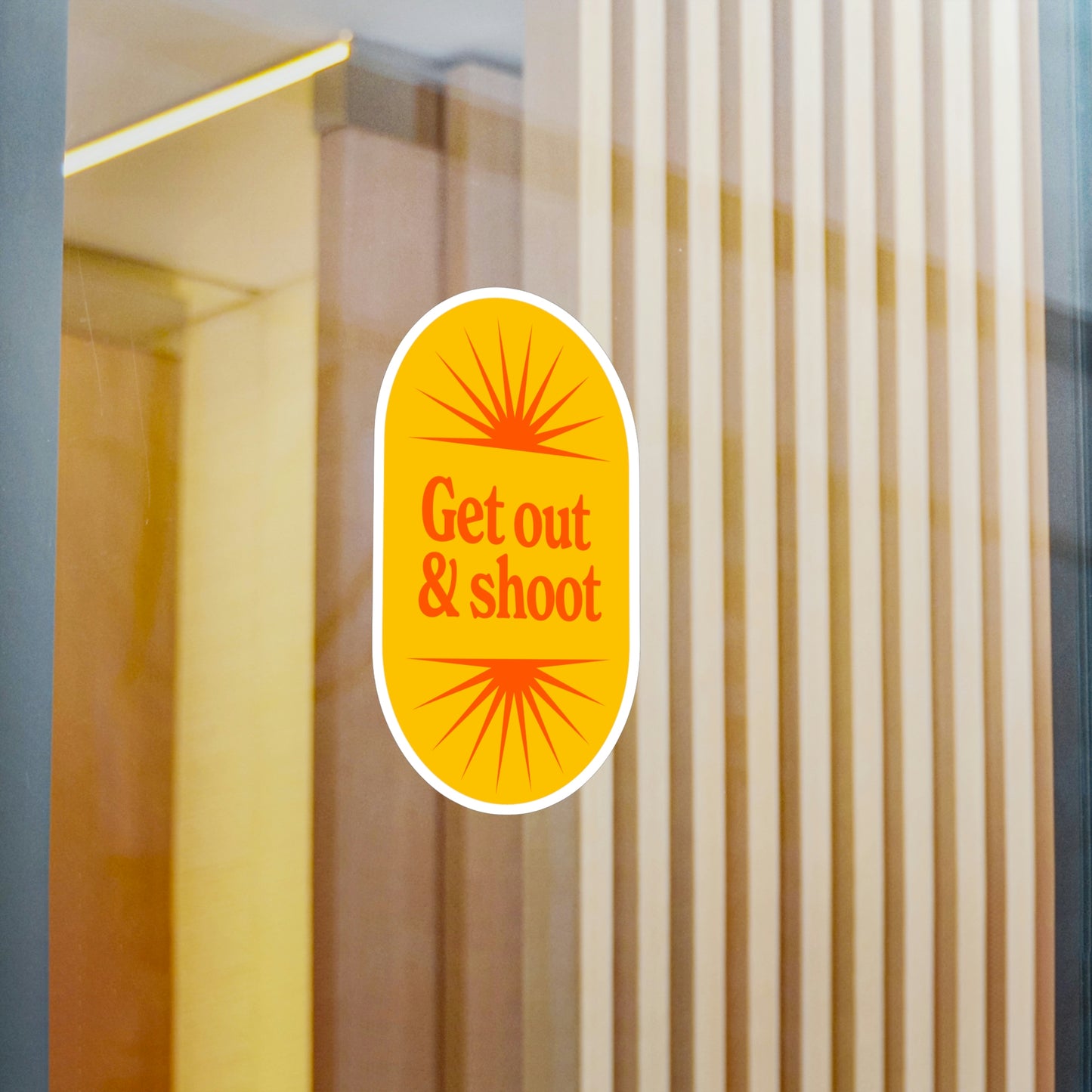 Film Photography Vinyl Sticker - 'Get Out & Shoot'