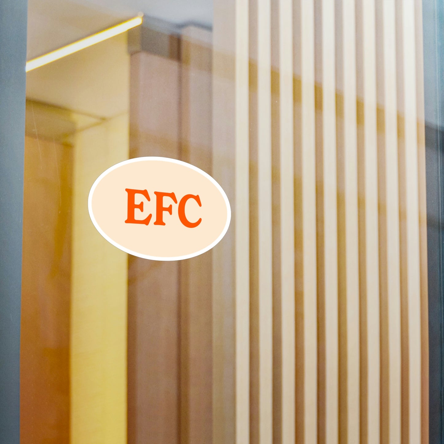 Film Photography Vinyl Sticker - EFC Abbreviation - White
