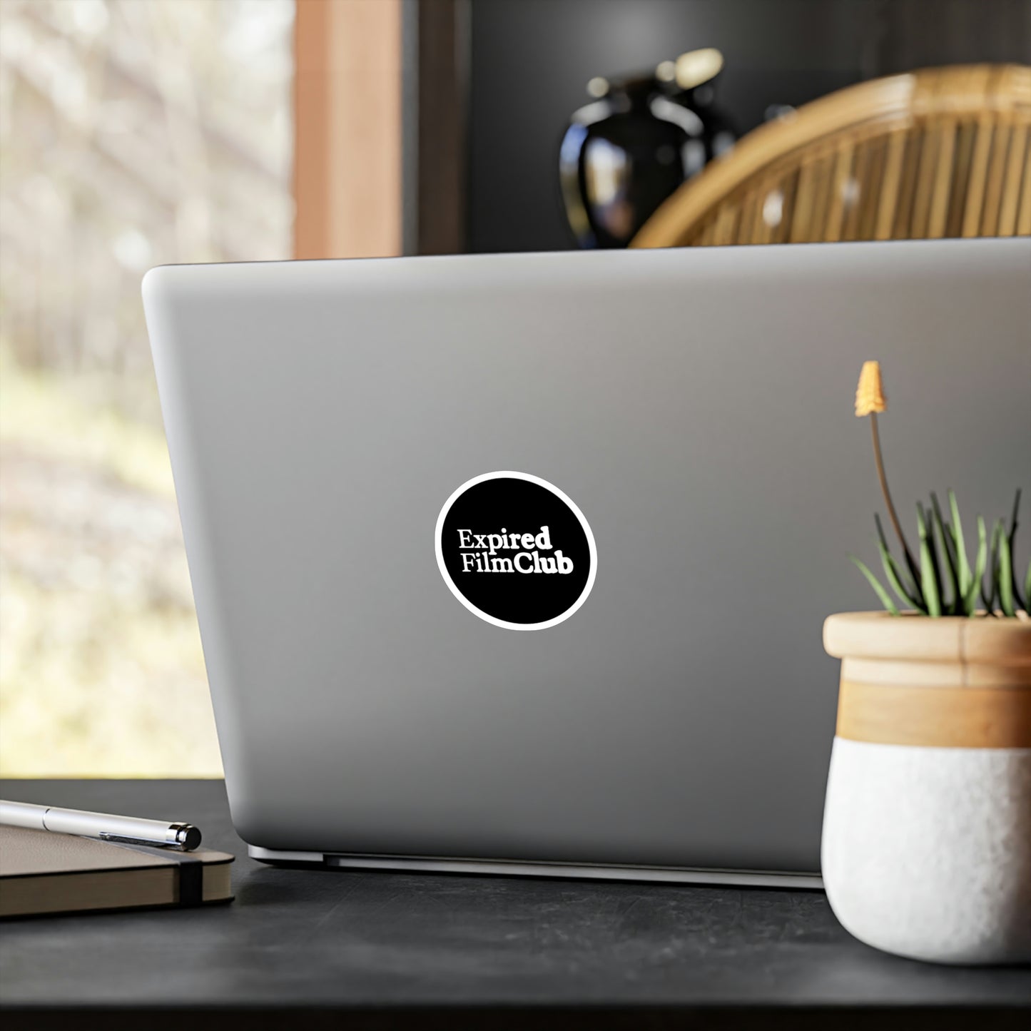 Film Photography Vinyl Sticker - Expired Film Club - Black Logo