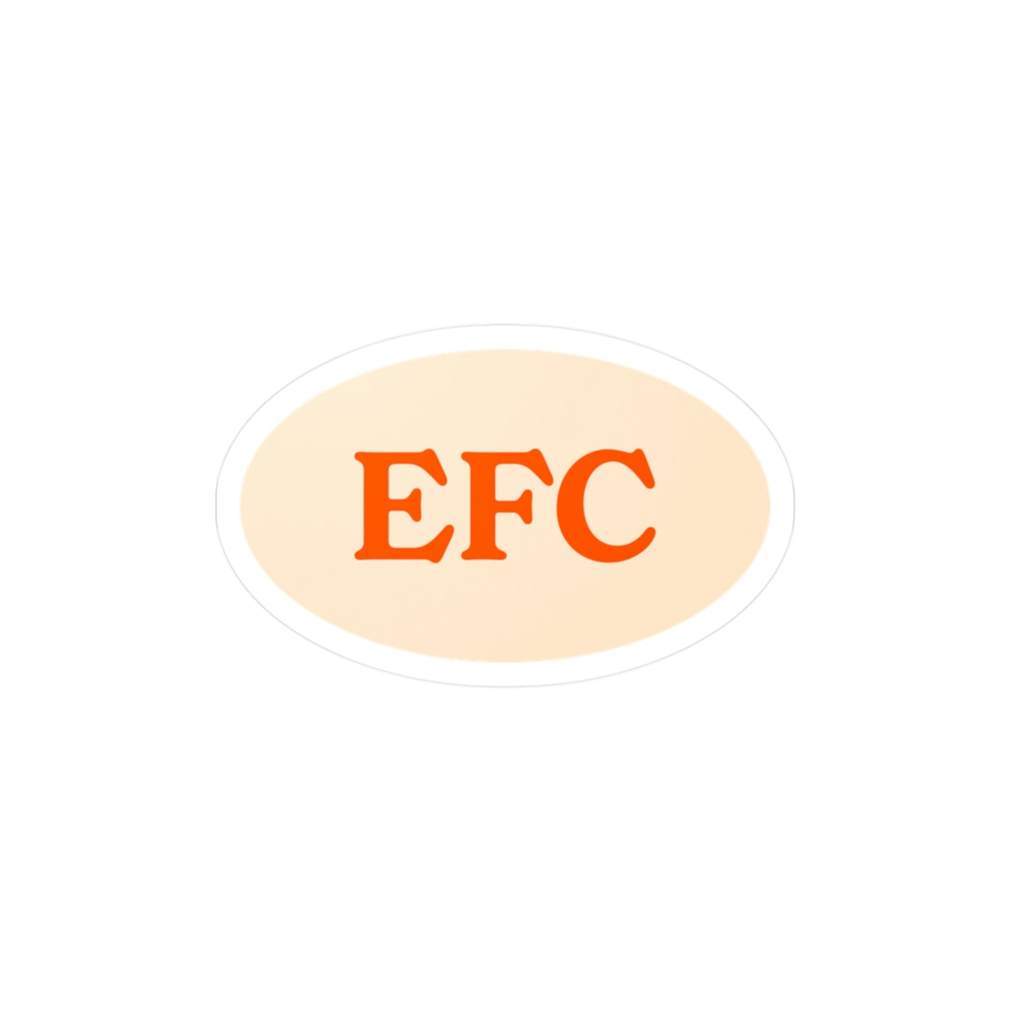 Film Photography Vinyl Sticker - EFC Abbreviation - White