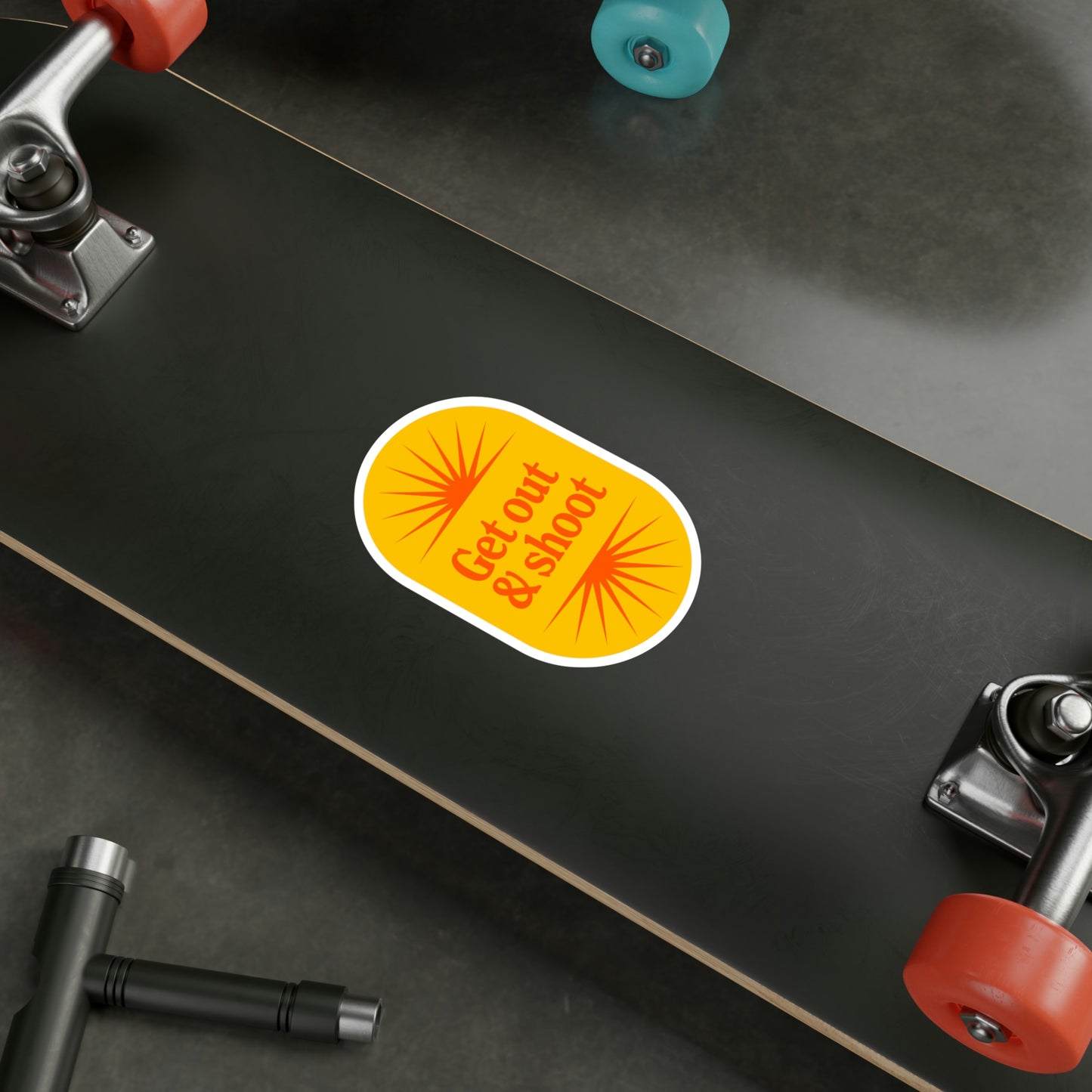 Film Photography Vinyl Sticker - 'Get Out & Shoot'
