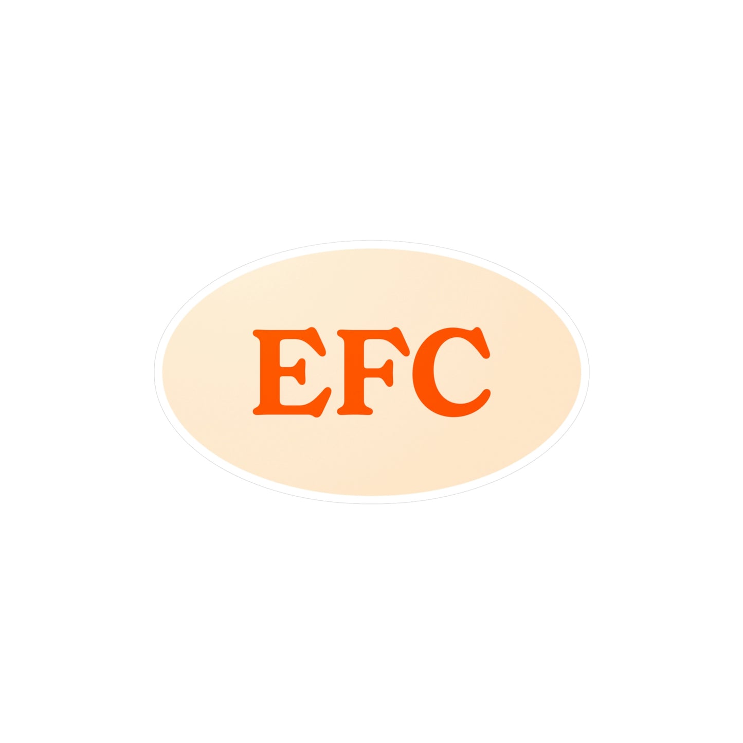 Film Photography Vinyl Sticker - EFC Abbreviation - White