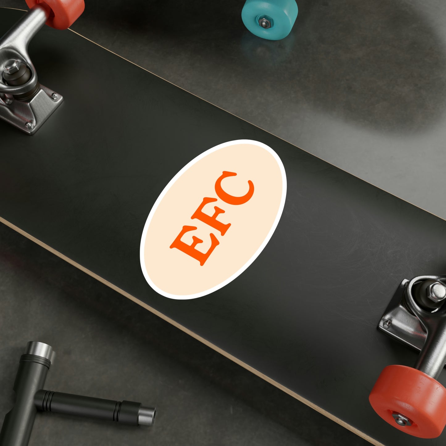 Film Photography Vinyl Sticker - EFC Abbreviation - White