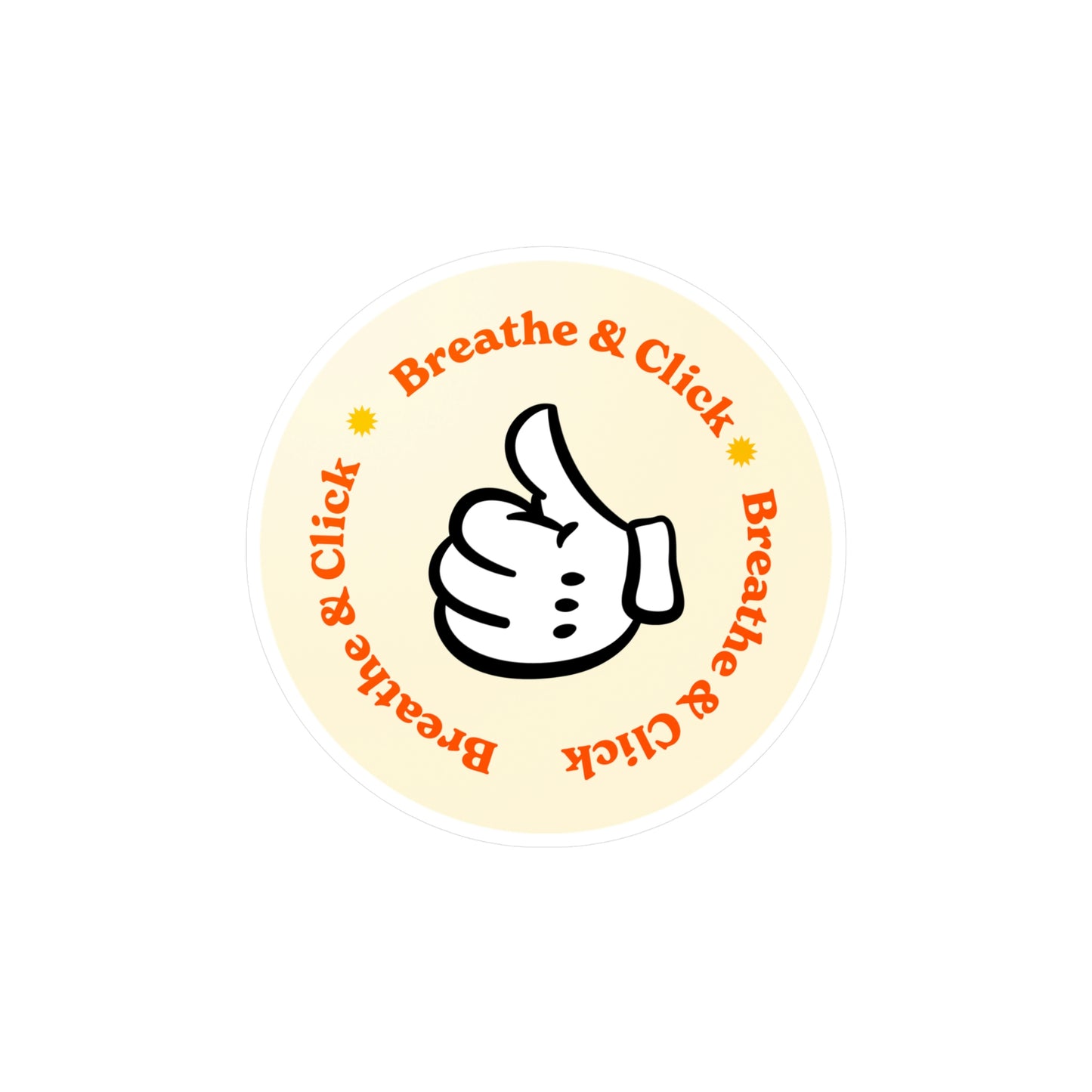 Film Photography Vinyl Sticker - 'Breathe & Click' - White