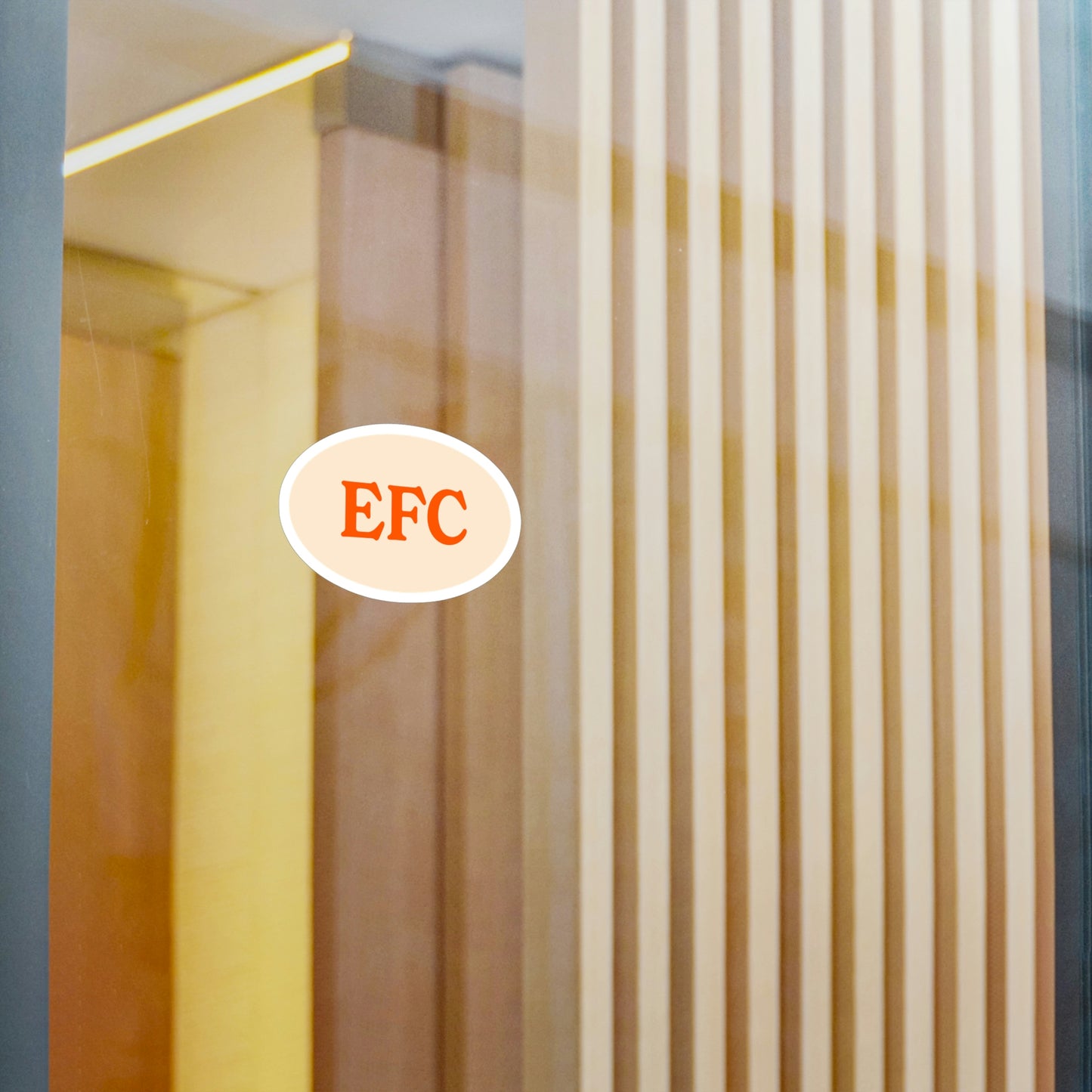 Film Photography Vinyl Sticker - EFC Abbreviation - White