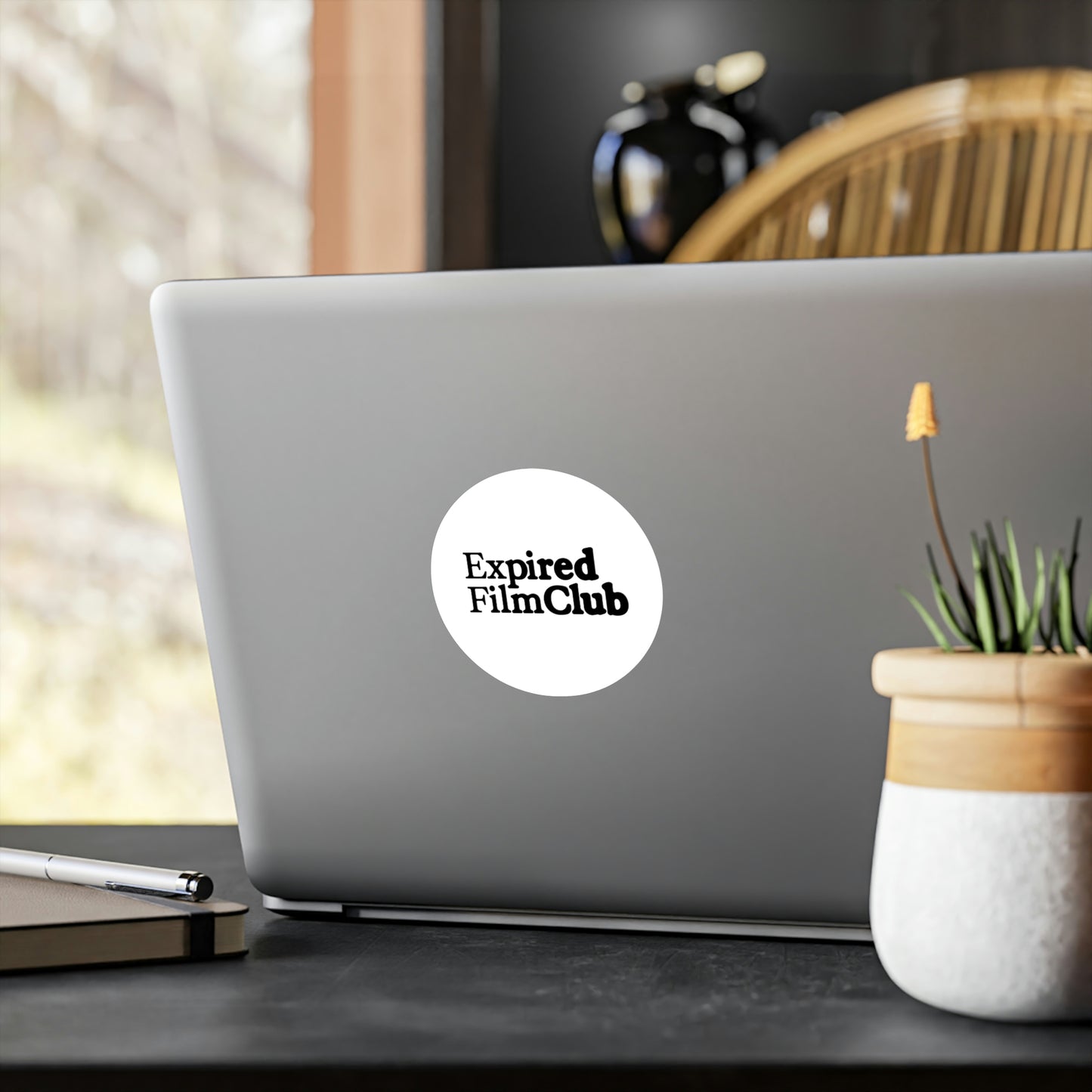 Film Photography Vinyl Sticker - Expired Film Club - White Logo
