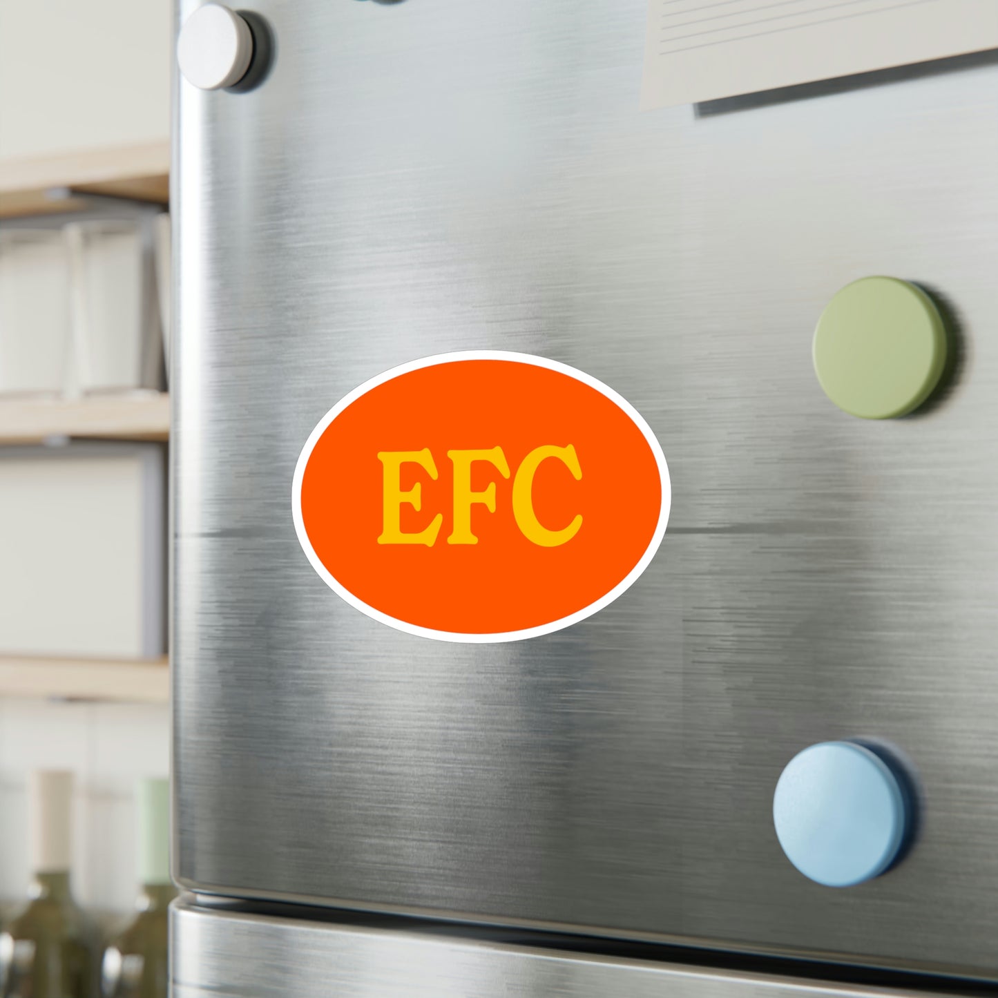 Film Photography Vinyl Sticker - EFC Abbreviation - Orange