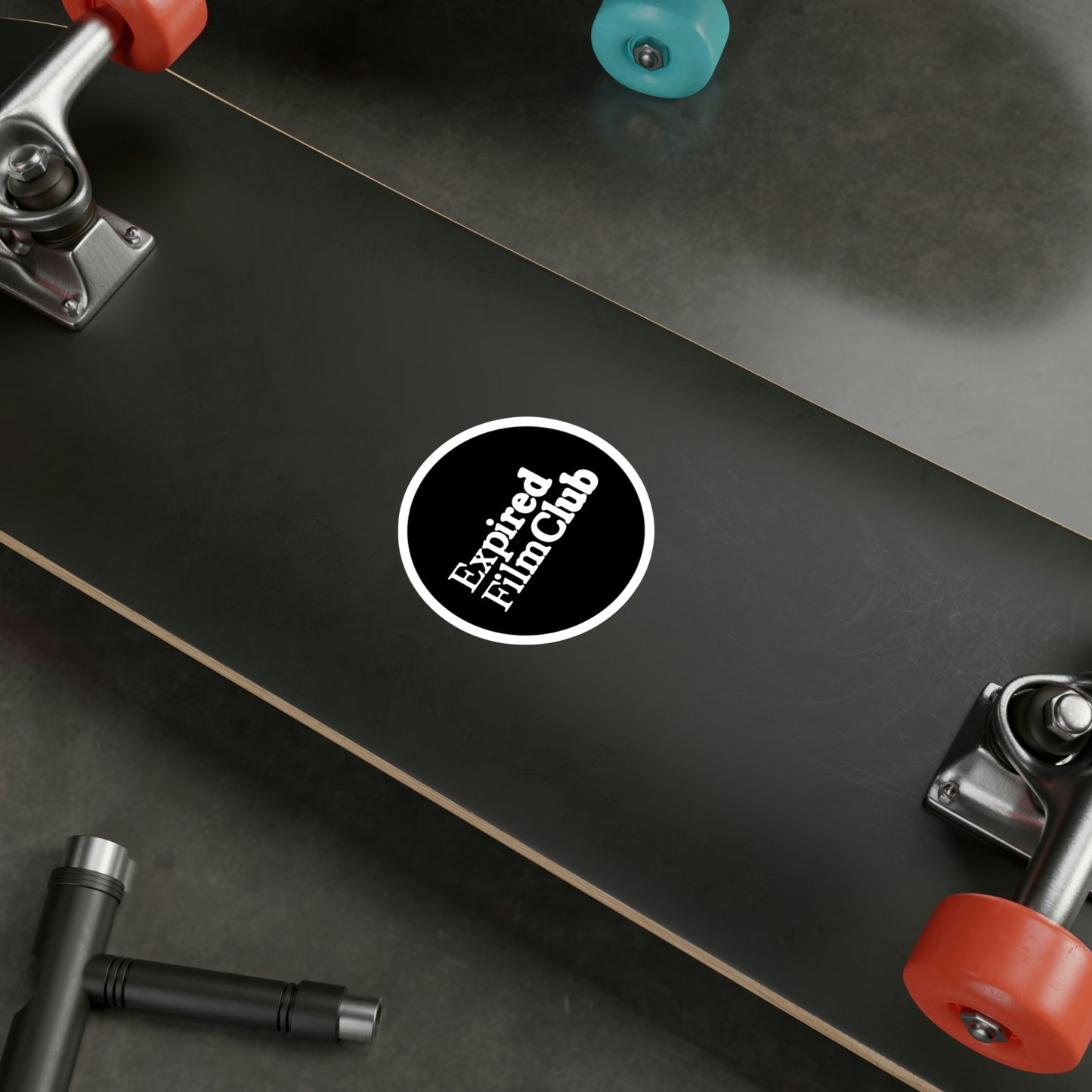 Film Photography Vinyl Sticker - Expired Film Club - Black Logo
