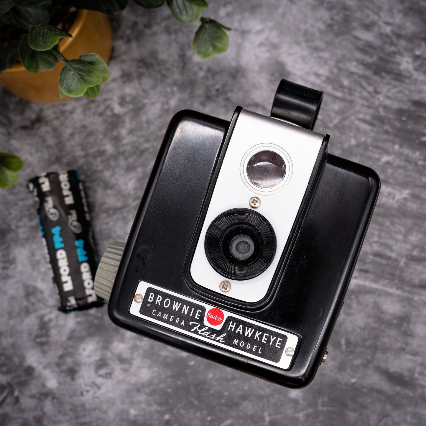 Vintage Film Camera Kit | Kodak Brownie Hawkeye + Roll Of Expired Film