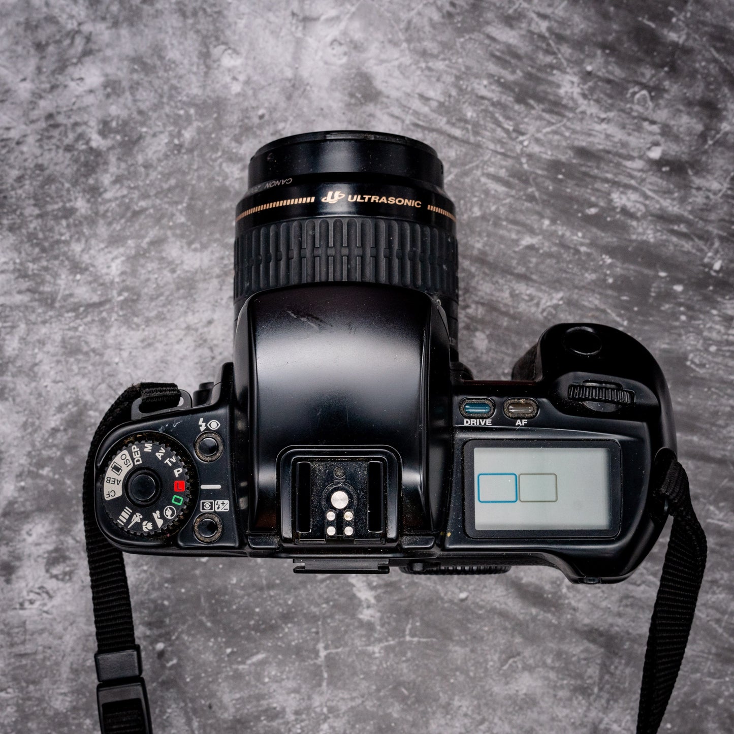 35mm Film Camera Kit | Canon EOS 100 + 35-80mm Lens, Roll Of Expired Film, Original Strap