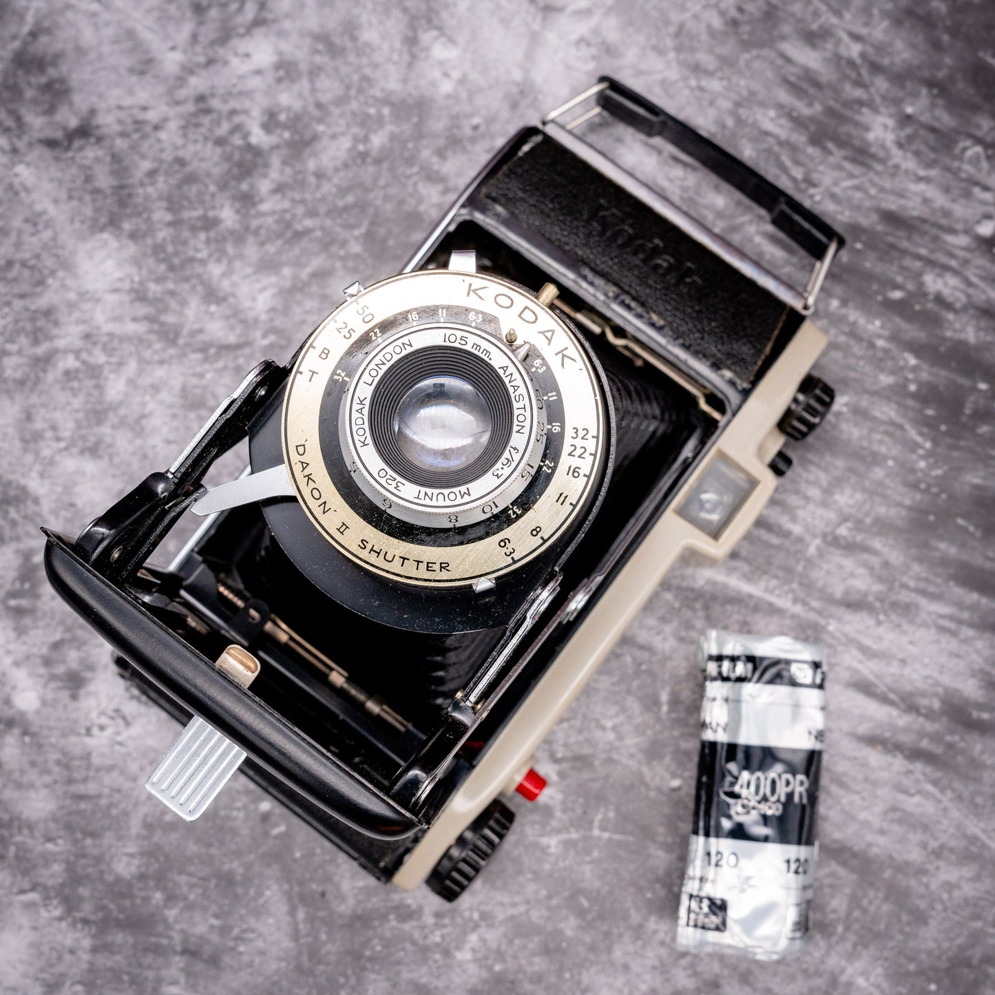 Vintage Film Camera Kit | Kodak Folding Brownie Six-20 + Roll Of Expired Film