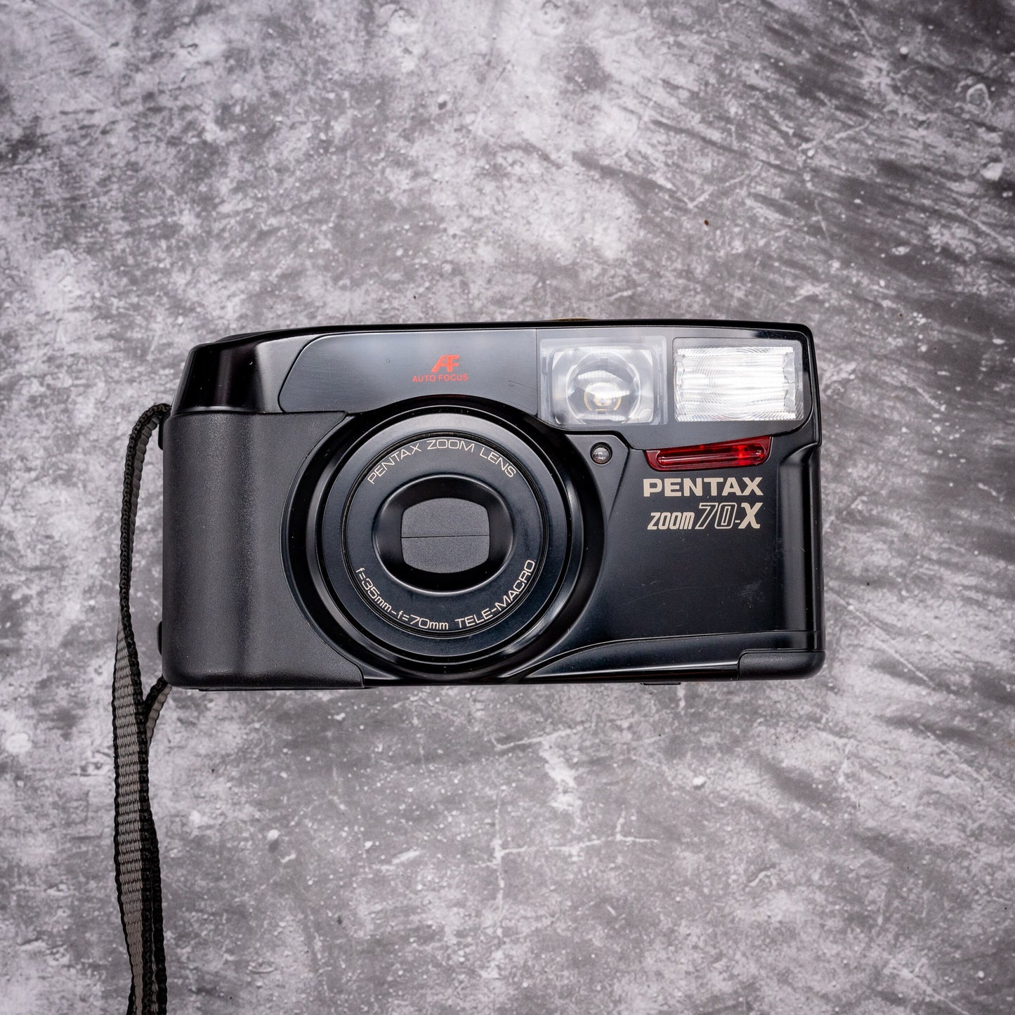 35mm Point & Shoot Film Camera Kit | Pentax Zoom 70-X + Roll Of Expired Film, Carry Case