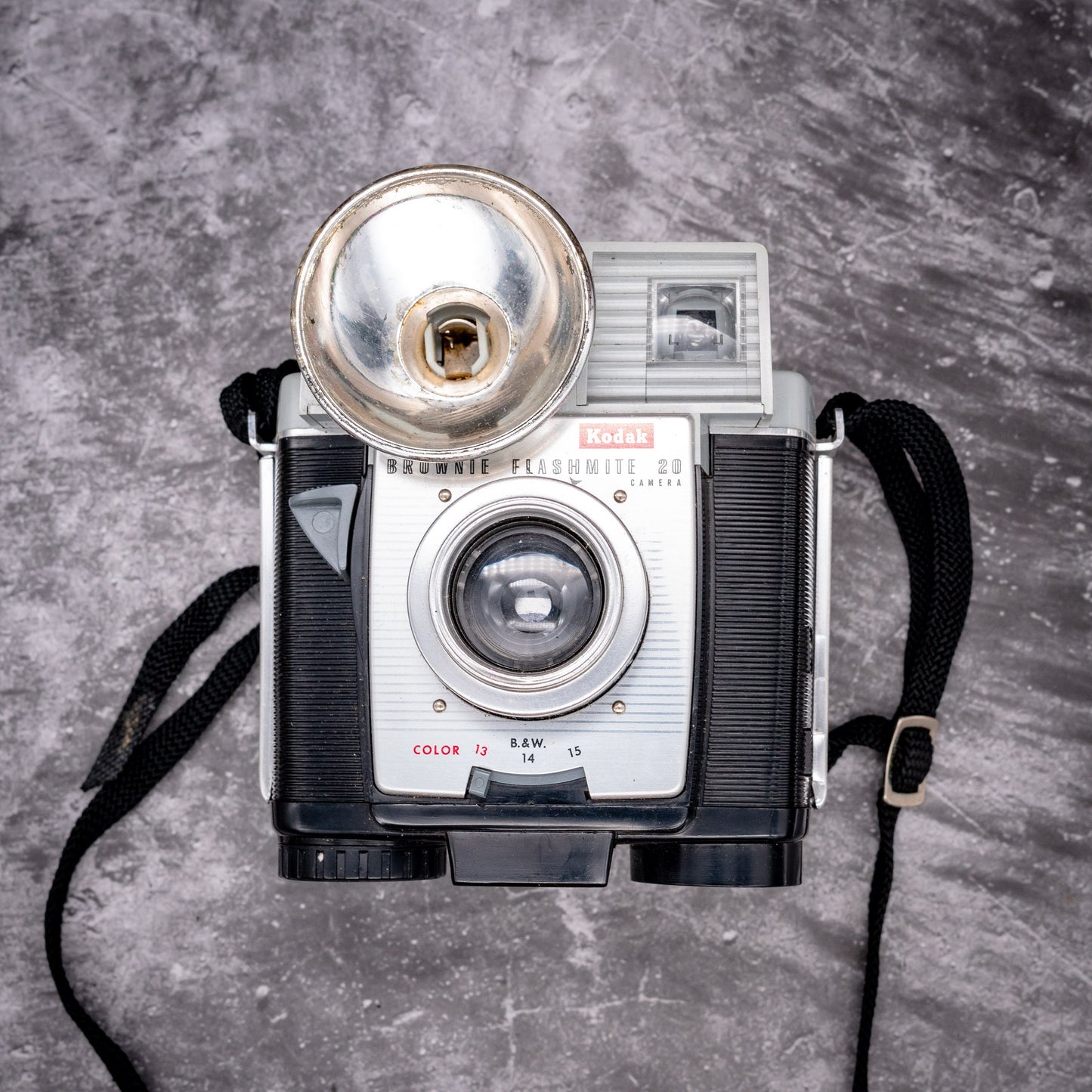 Vintage Film Camera Kit | Kodak Brownie Flashmite 20 + Roll Of Expired Film, Original Case