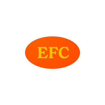 Film Photography Vinyl Sticker - EFC Abbreviation - Orange