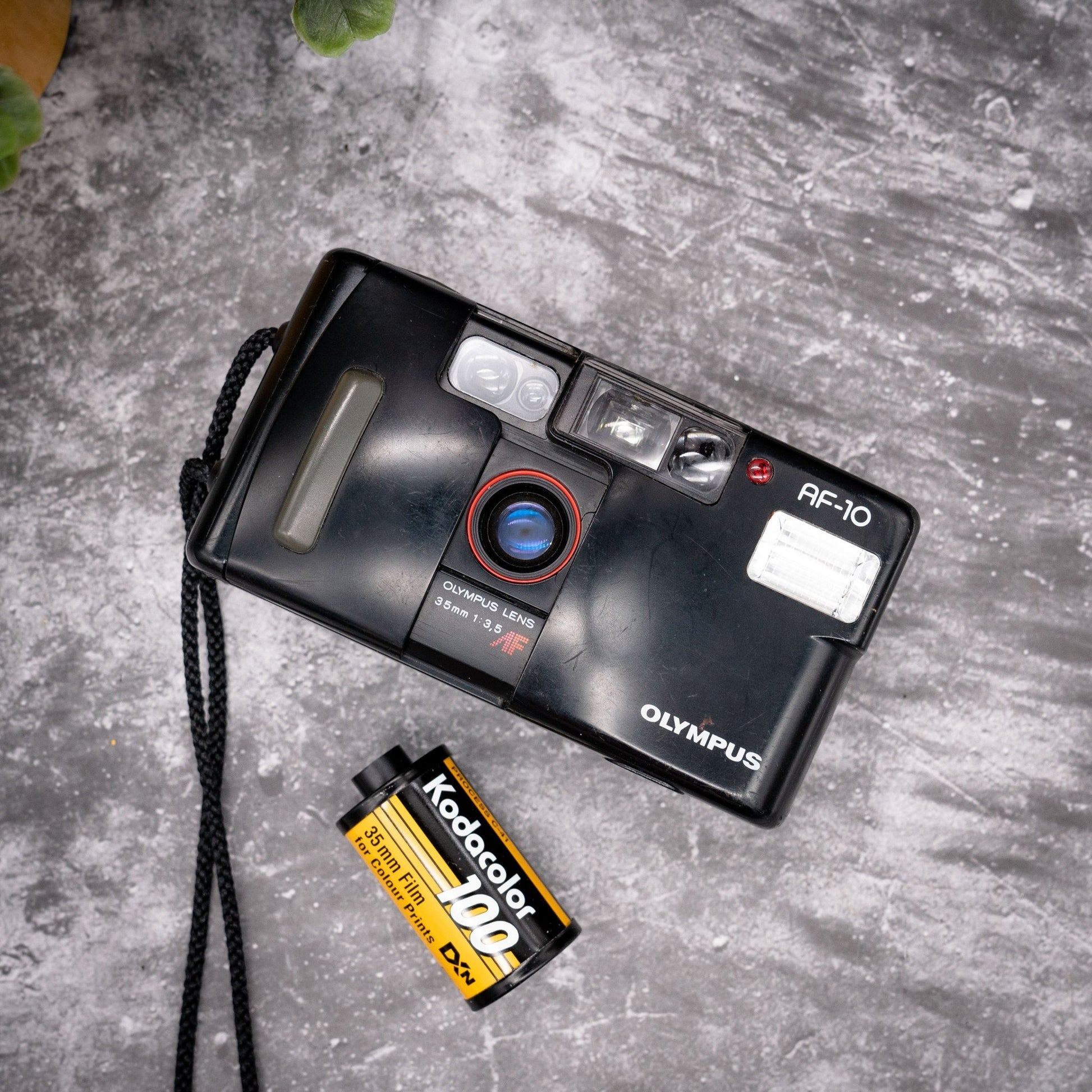 35mm Point Shoot Camera Kit Olympus AF-10 Roll Of Expired Film