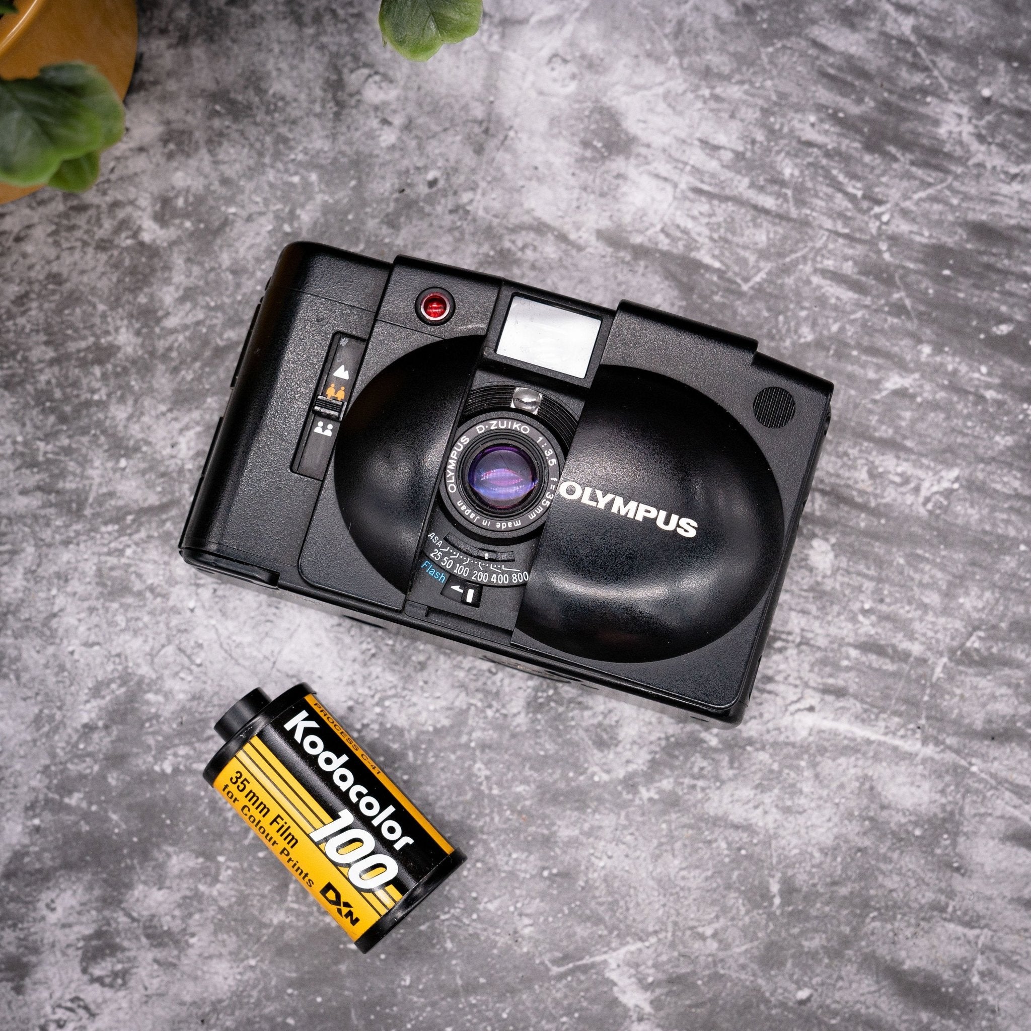 35mm Point & Shoot Film Camera Kit | Olympus XA2 + Roll Of Expired Film,  Original Case