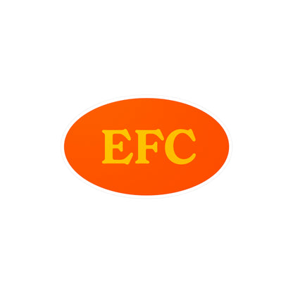 Film Photography Vinyl Sticker - EFC Abbreviation - Orange