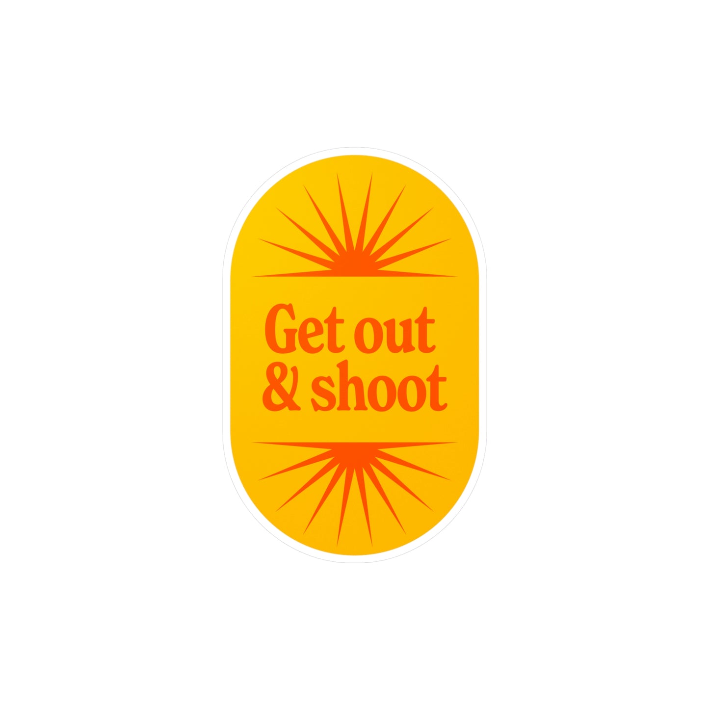 Film Photography Vinyl Sticker - 'Get Out & Shoot'