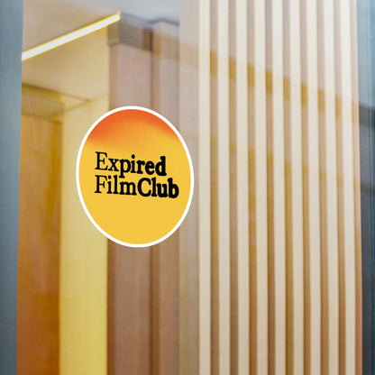 Film Photography Vinyl Sticker - Expired Film Club - Gradient Black Logo