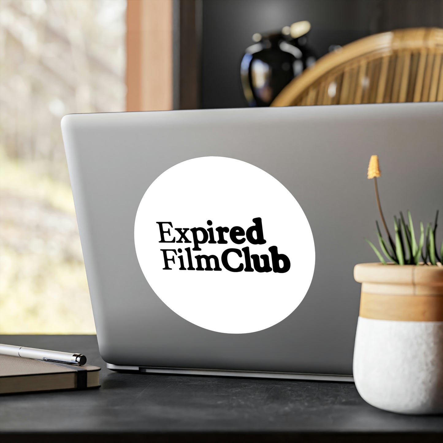 Film Photography Vinyl Sticker - Expired Film Club - White Logo