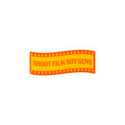 Film Photography Vinyl Sticker - 'Shoot Film Not Guns'