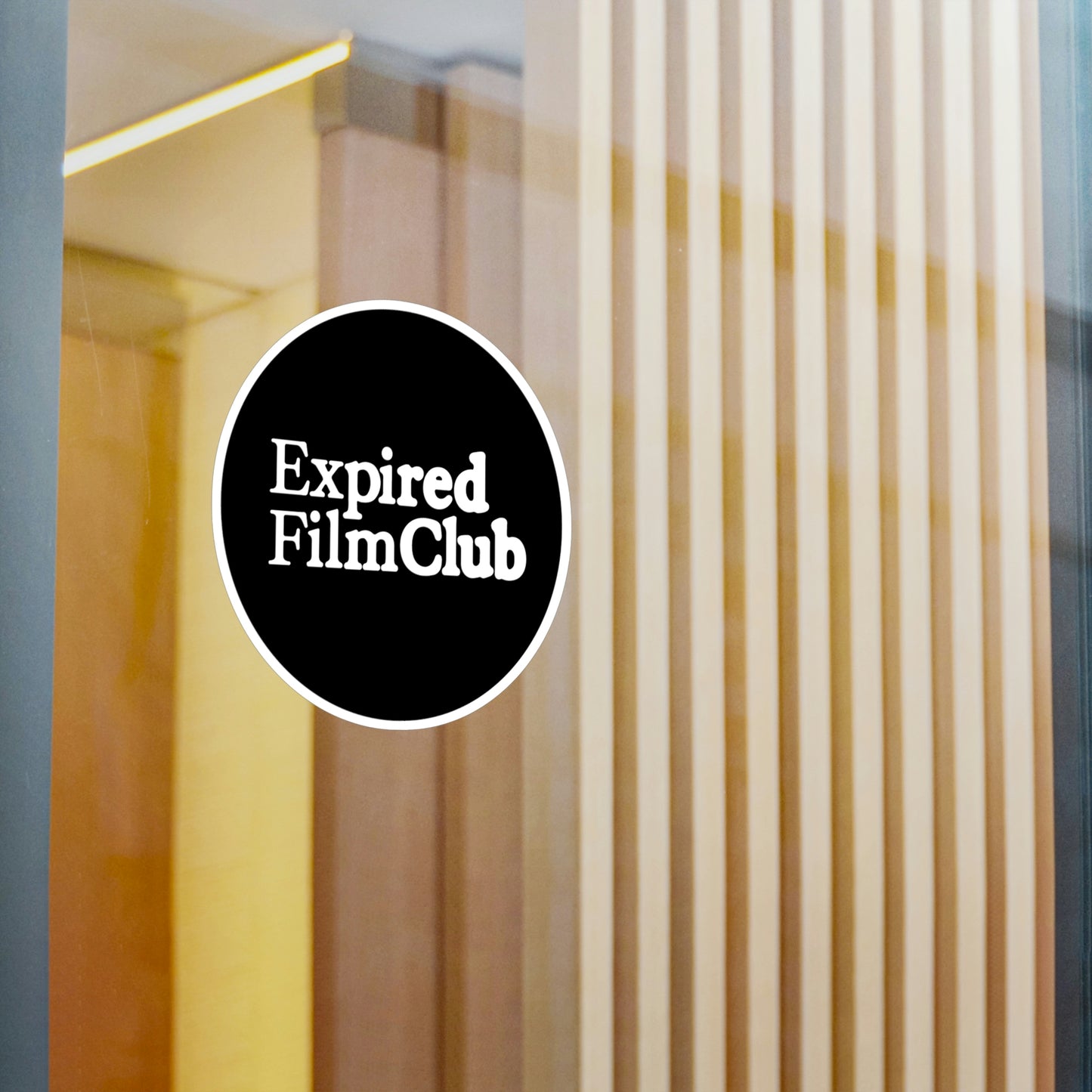 Film Photography Vinyl Sticker - Expired Film Club - Black Logo