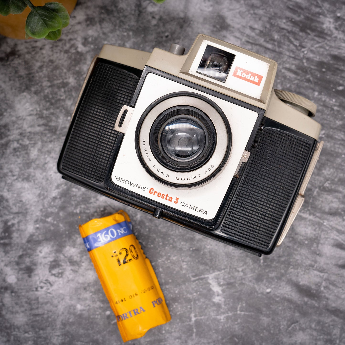 Vintage Film Camera Kit | Kodak Brownie Cresta 3 + Roll Of Expired Film
