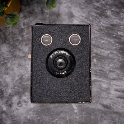 Vintage Film Camera Kit | Kodak Six-20 Brownie Junior + Roll Of Expired Film