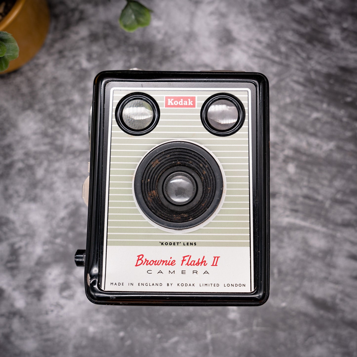 Vintage Film Camera Kit | Kodak Brownie Flash ii + Roll Of Expired Film