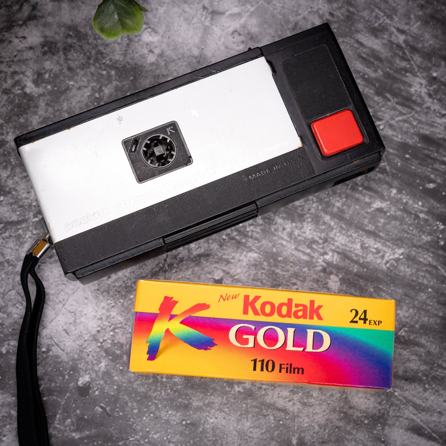 Vintage Film Camera Kit | Kodak Instamatic Pocket 20 + Roll Of Expired Film, Original Box