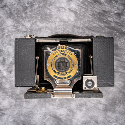 Vintage Film Camera Kit | 1908 Kodak No.2 Folding Pocket Brownie + Roll Of Expired Film | Tested & Working