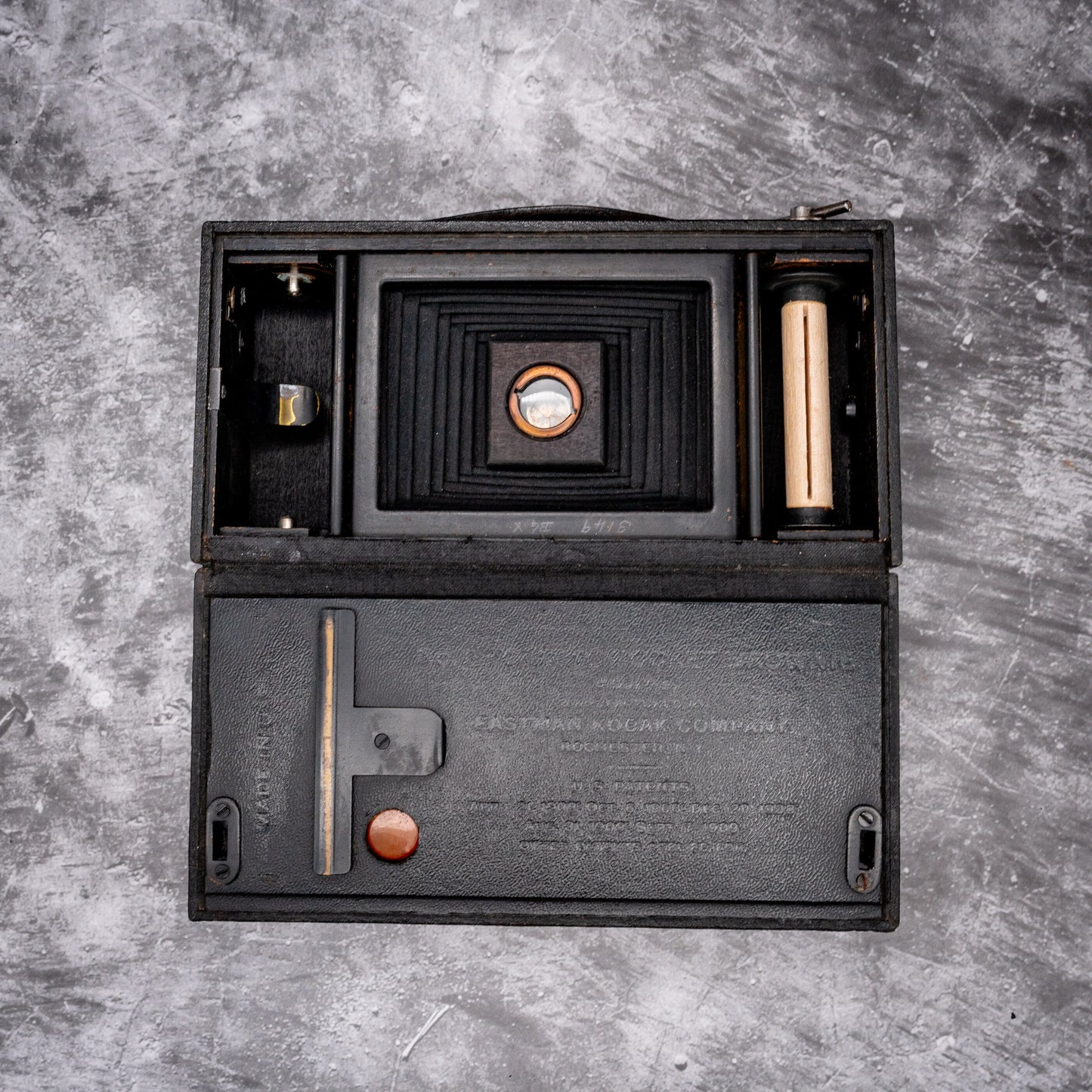 Vintage Film Camera Kit | 1908 Kodak No.2 Folding Pocket Brownie + Roll Of Expired Film | Tested & Working