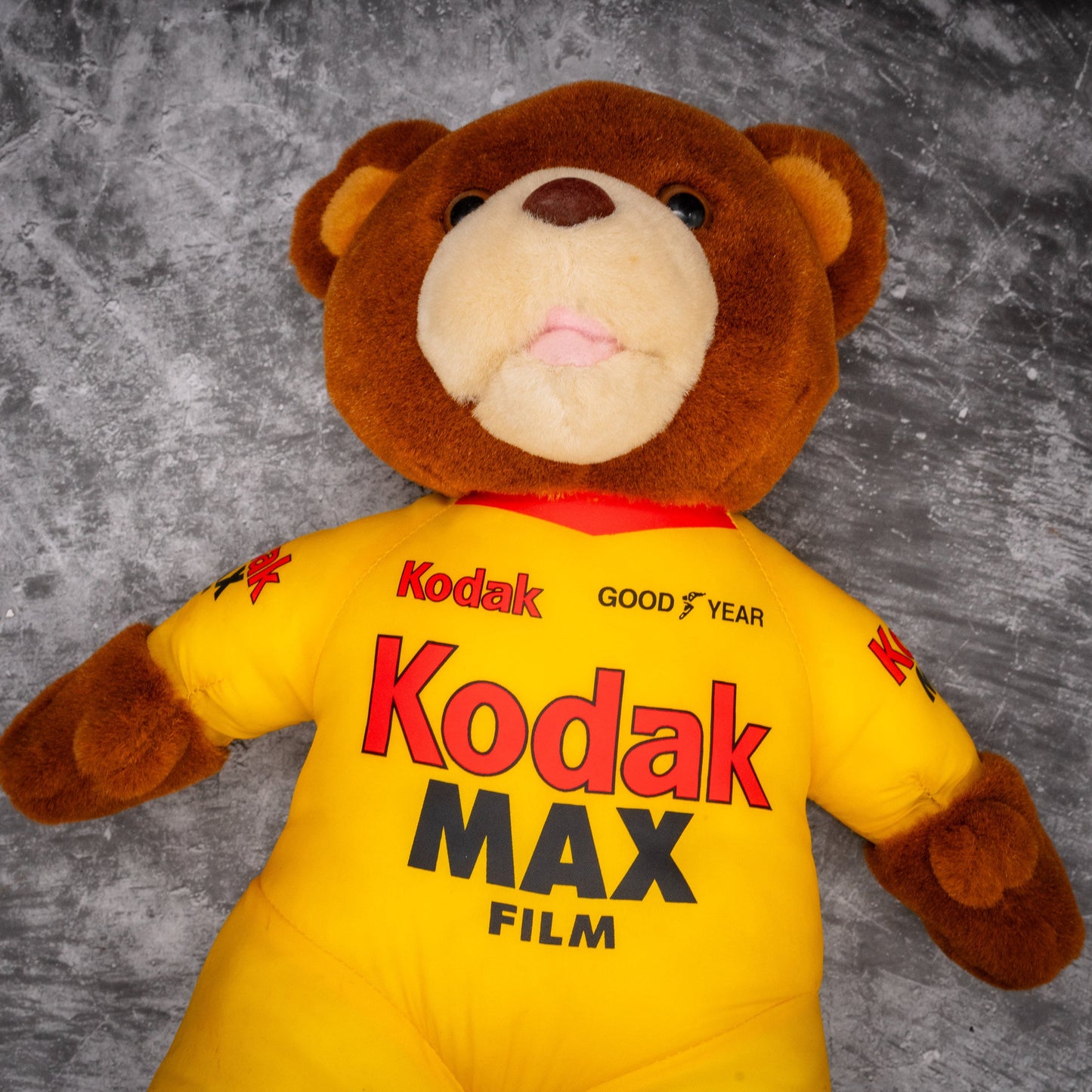 Vintage Kodak Max NASCAR Stuffed Bear
