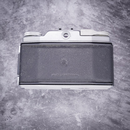 35mm Film Camera Kit | Agfa Silette Pronto Rangefinder, 45mm f/2.8 Lens + Roll Of Expired Film, Original Leather case